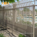Security bent top steel tubular fence for villas